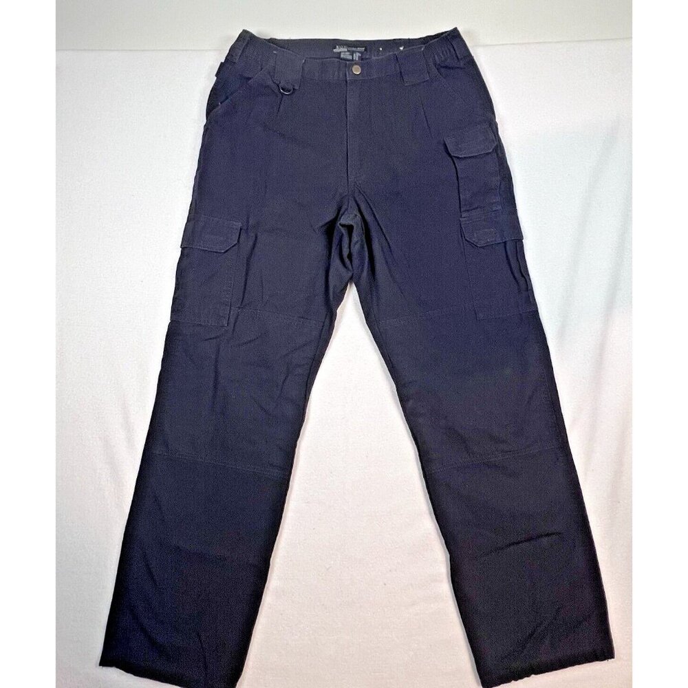 5.11 Tactical Mens 34 x 32 Navy Cargo Tactical Pants Utility Double Knee